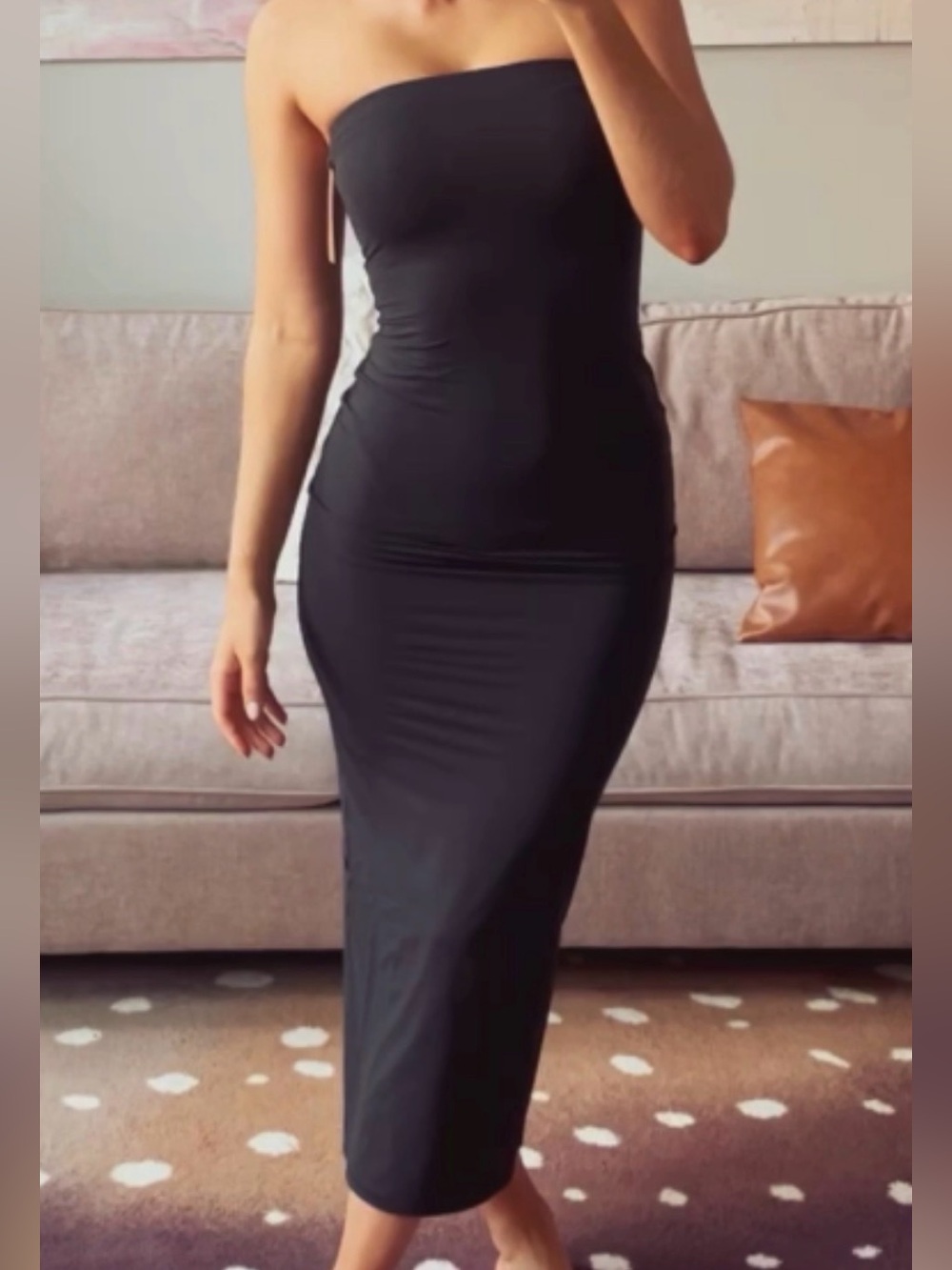NWT Skims Fits Everybody Tube Dress in Onyx Size XXS